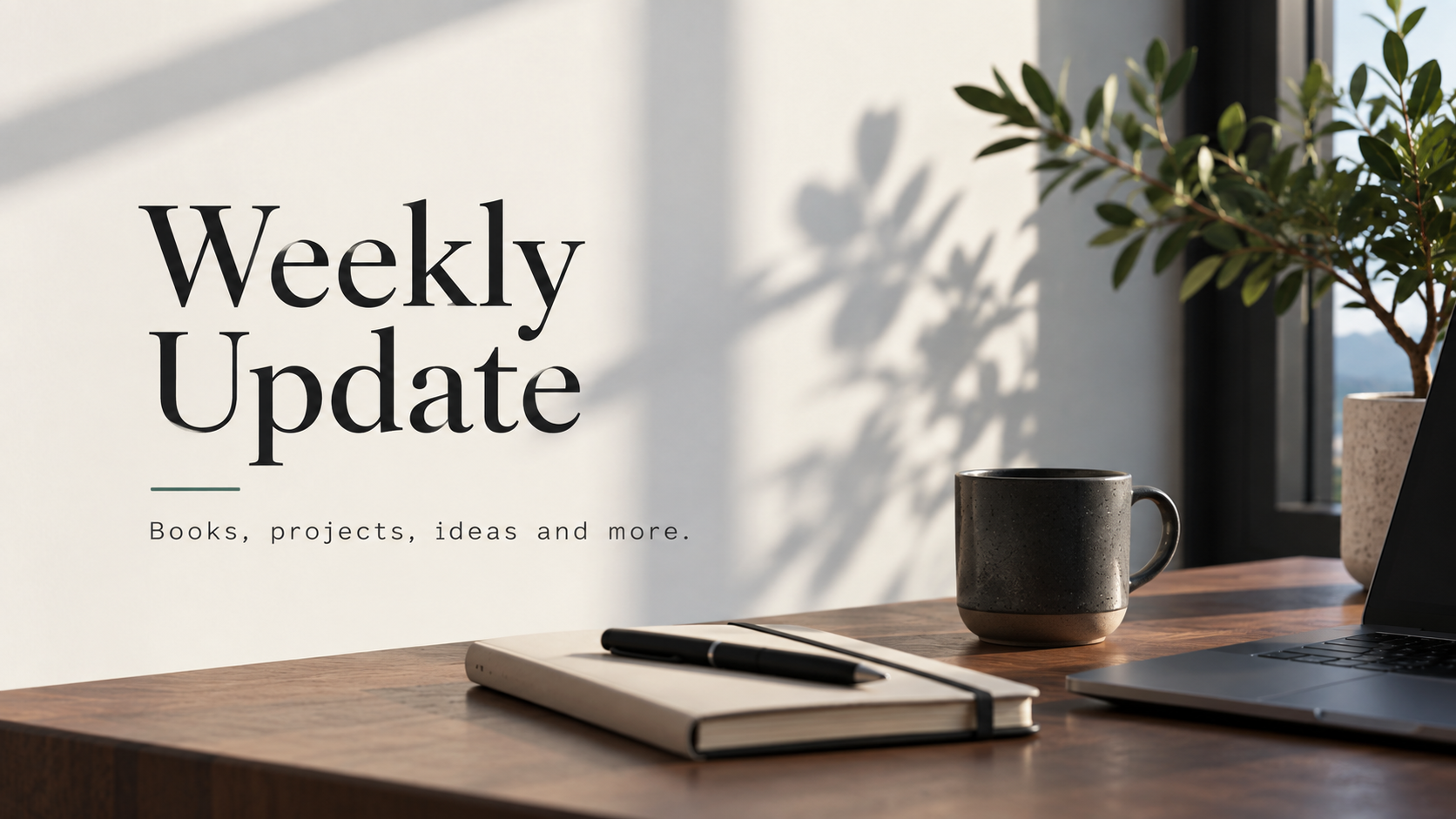 Starting Weekly Updates on Software, Books, and Personal Projects